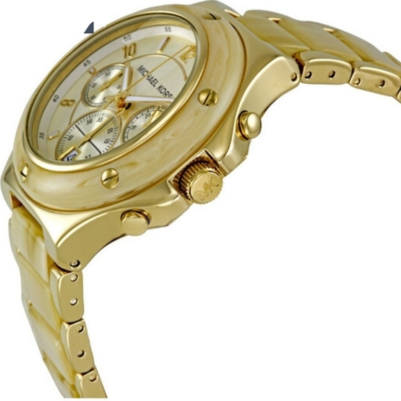 Michael Kors Chronograph Quartz Champagne Dial Lad